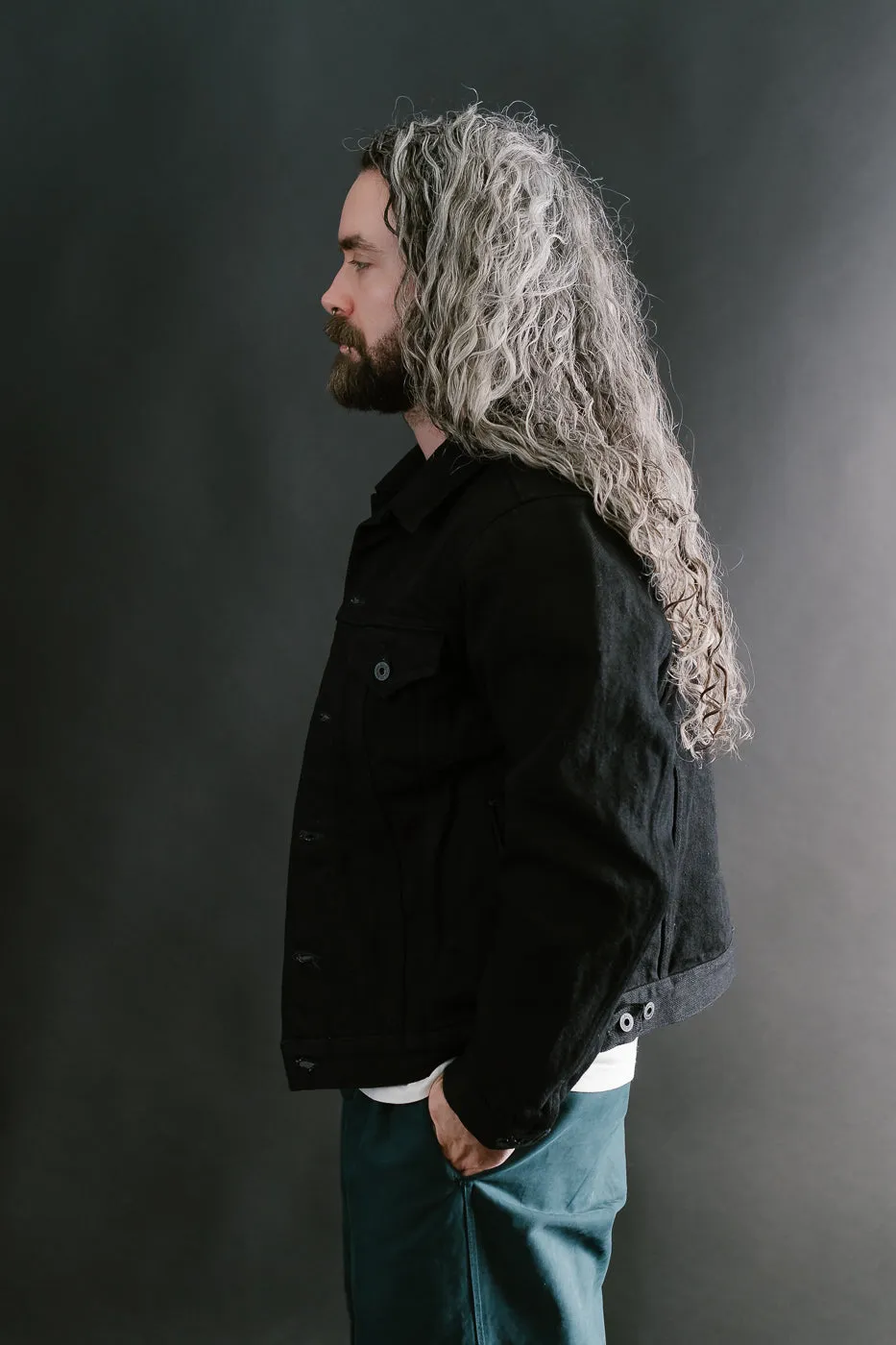 02527P-ZR-BKBK - 20oz Secret Denim Type III Jacket - Black, Black