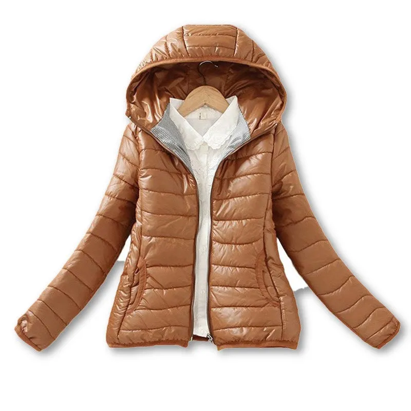 11 Colors Warm Winter Parka Jacket Coat Ladies Women Jacket Slim Short Padded Women