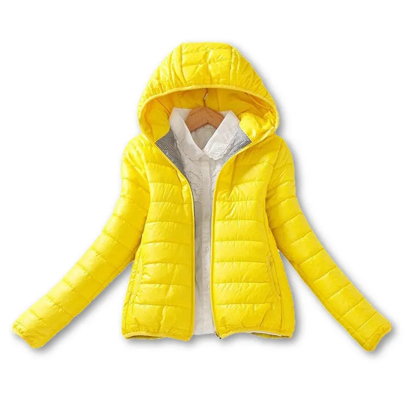 11 Colors Warm Winter Parka Jacket Coat Ladies Women Jacket Slim Short Padded Women