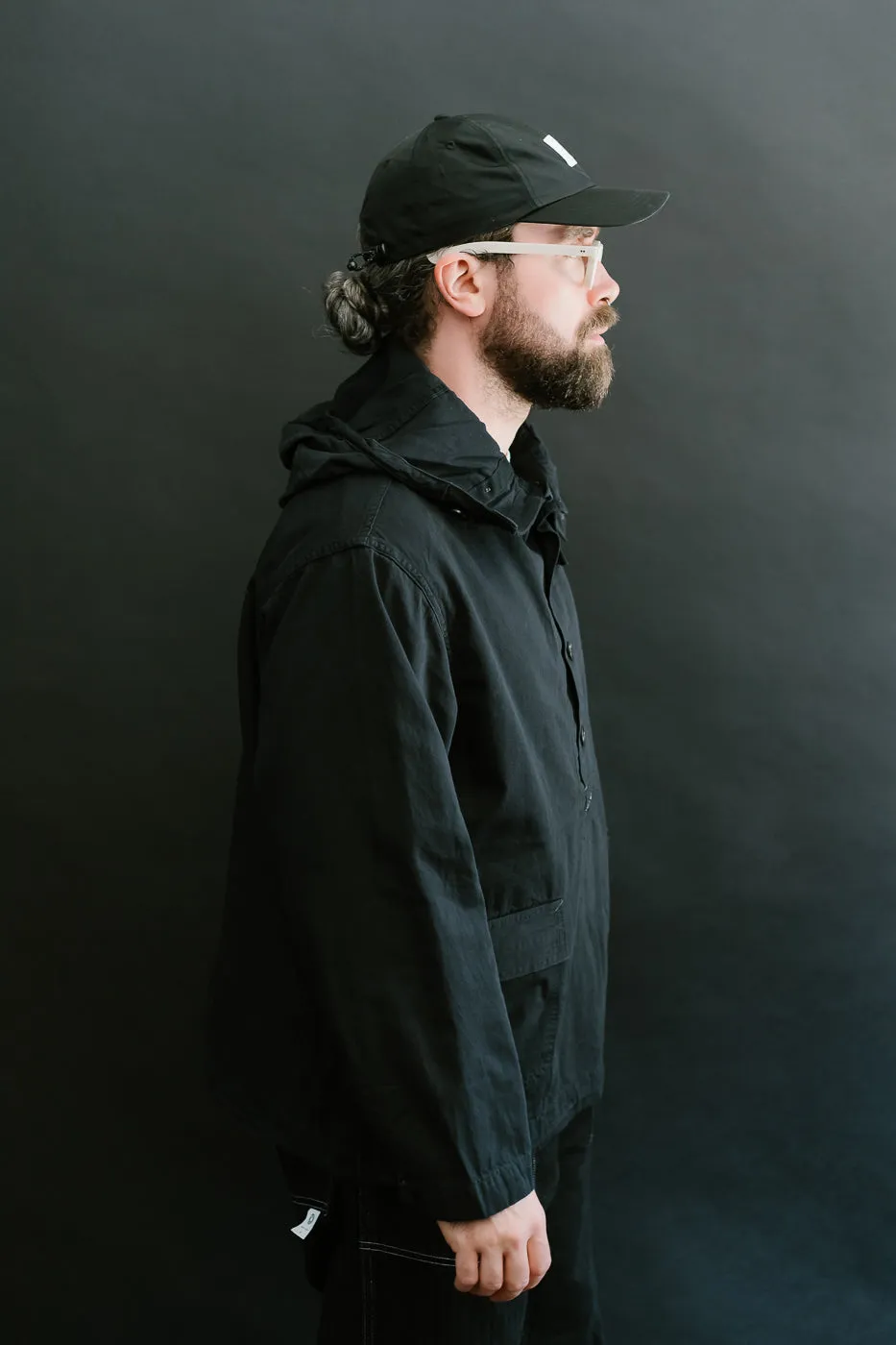 1105-VTC - NAVY Parka Vintage Twill - Charcoal