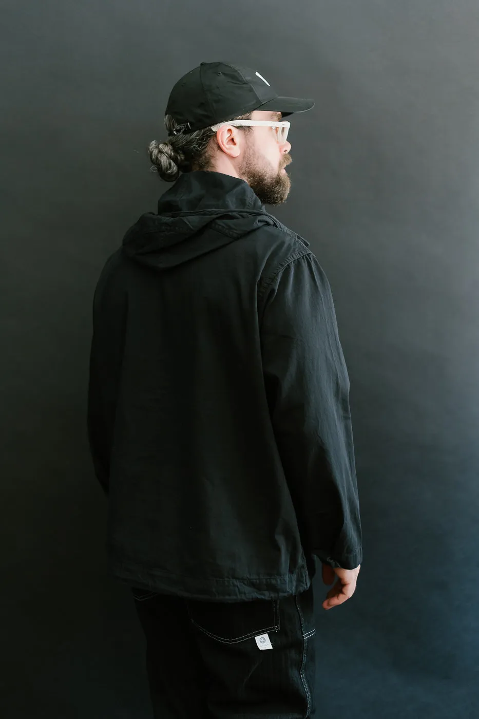 1105-VTC - NAVY Parka Vintage Twill - Charcoal