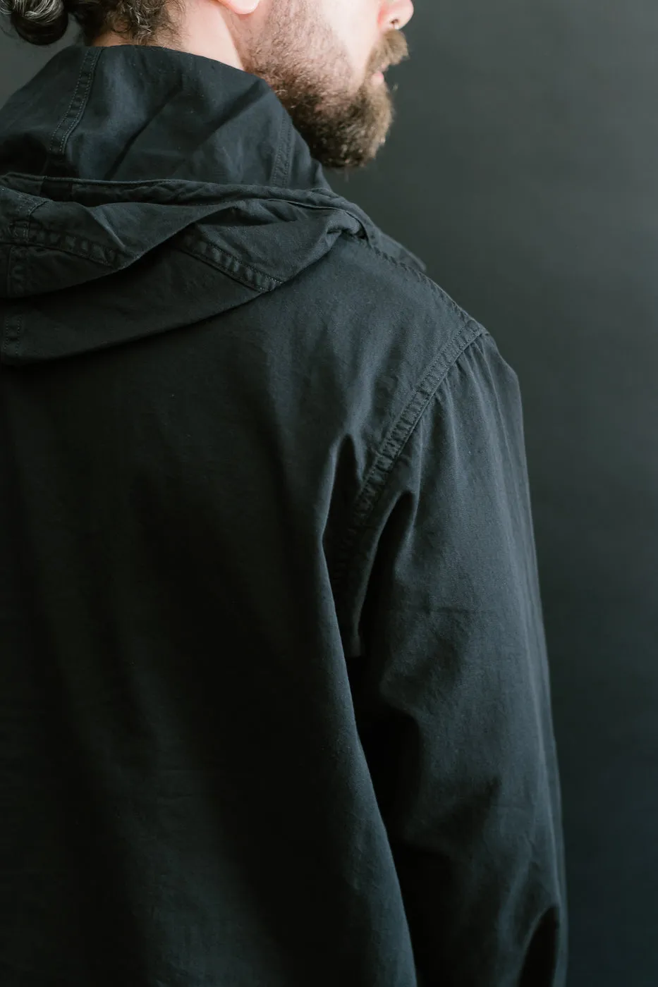 1105-VTC - NAVY Parka Vintage Twill - Charcoal