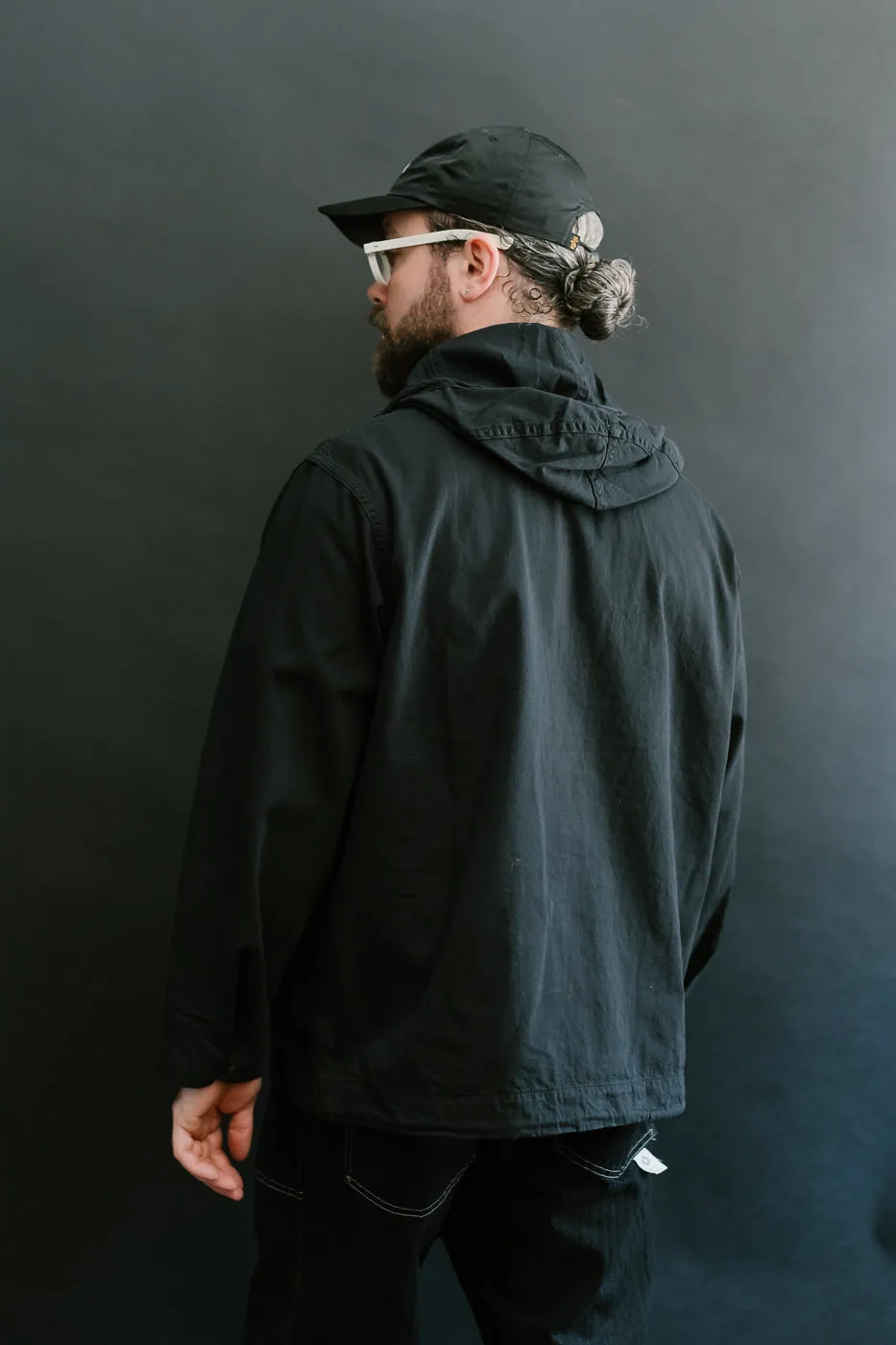 1105-VTC - NAVY Parka Vintage Twill - Charcoal