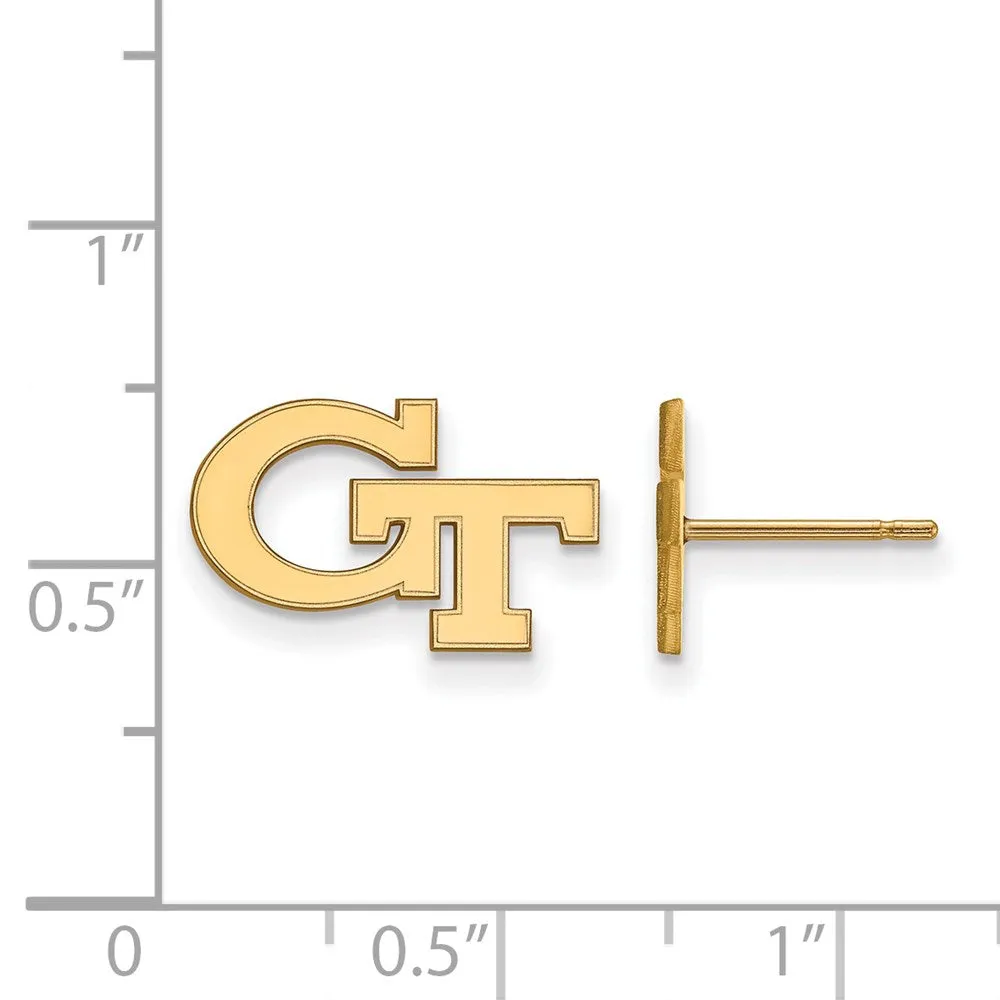 14k Gold Georgia Institute of Technology G-T Extra Small Post Earrings