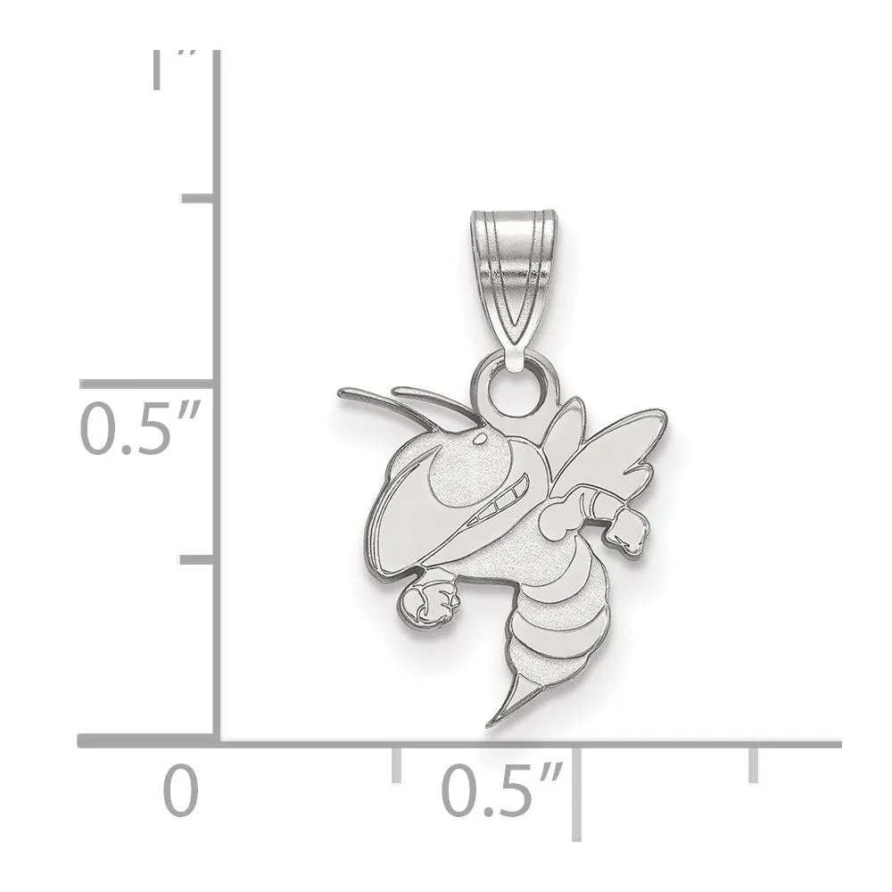 14k White Gold Georgia Institute of Technology Small Pendant