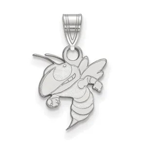 14k White Gold Georgia Institute of Technology Small Pendant