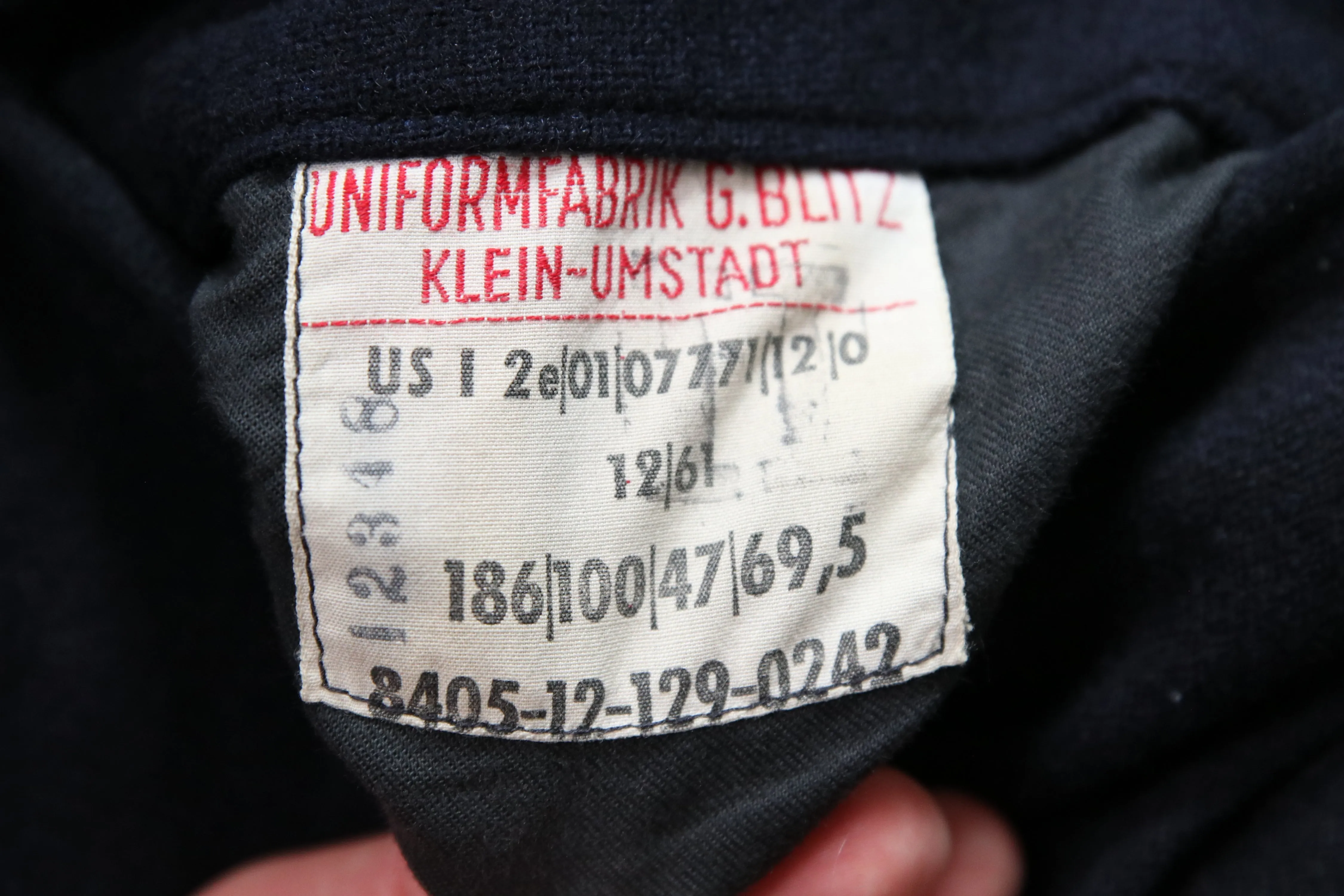 1961 German NATO pea coat