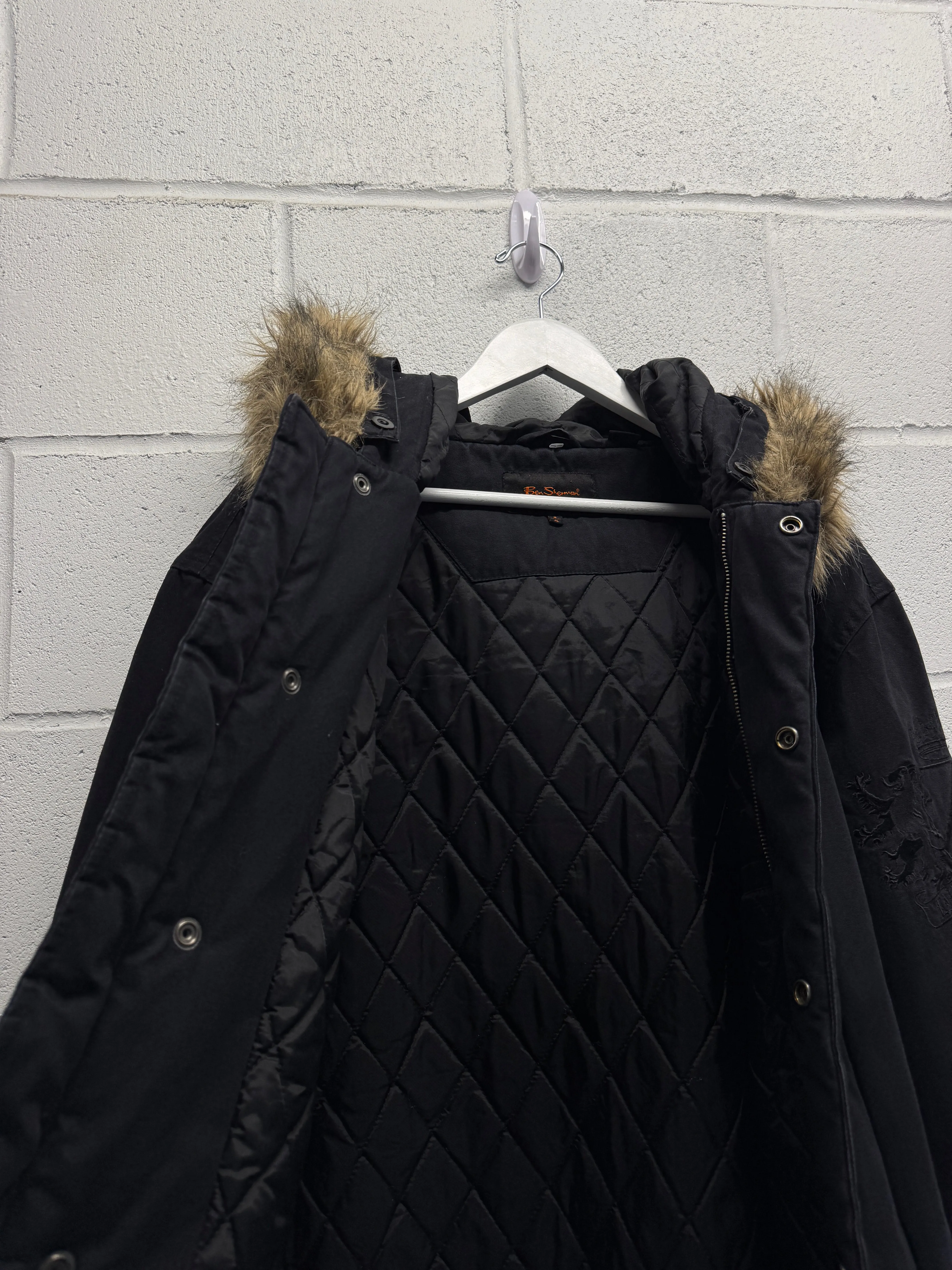 1990s Fur Hooded Parka [XL]