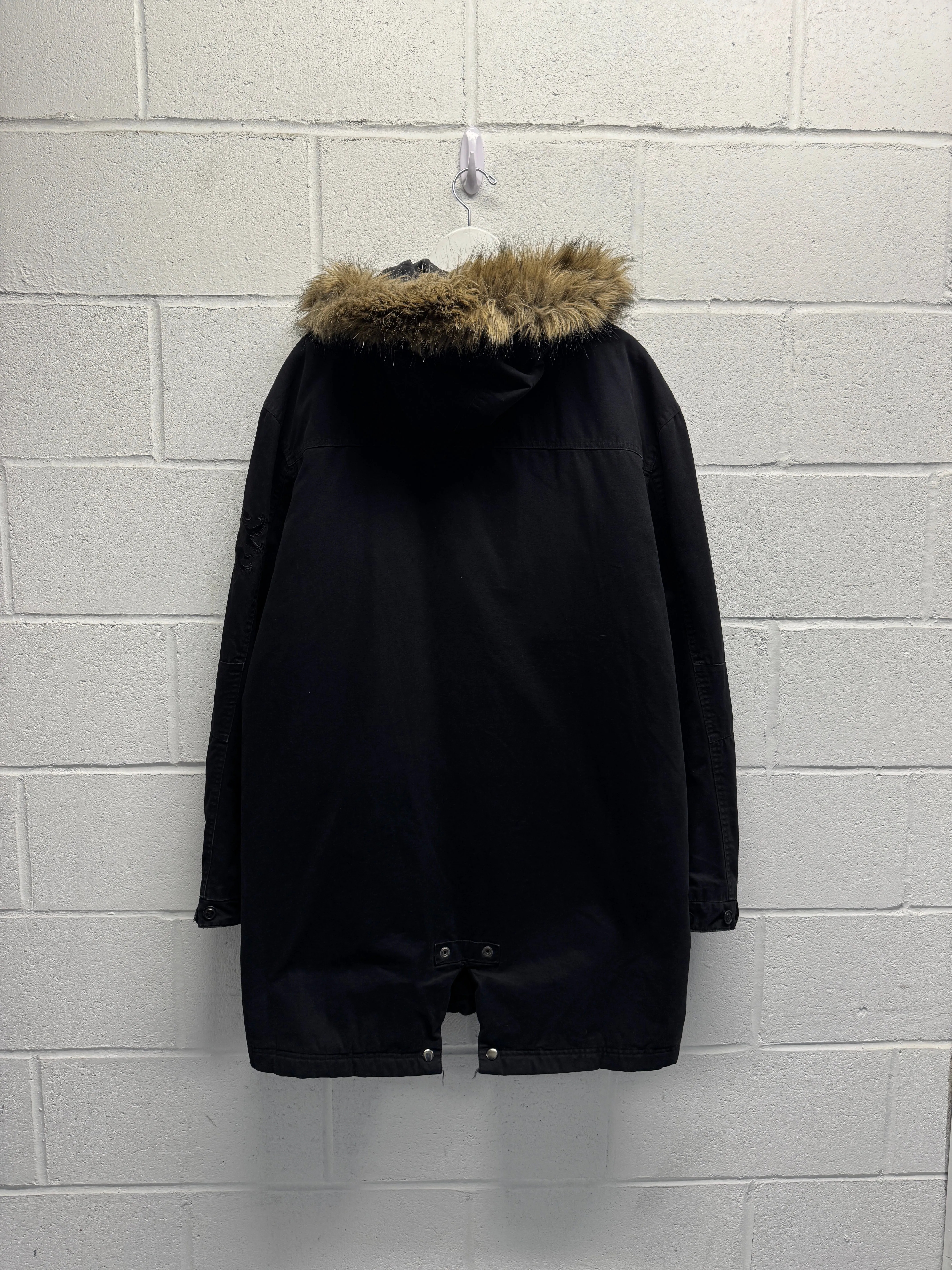 1990s Fur Hooded Parka [XL]