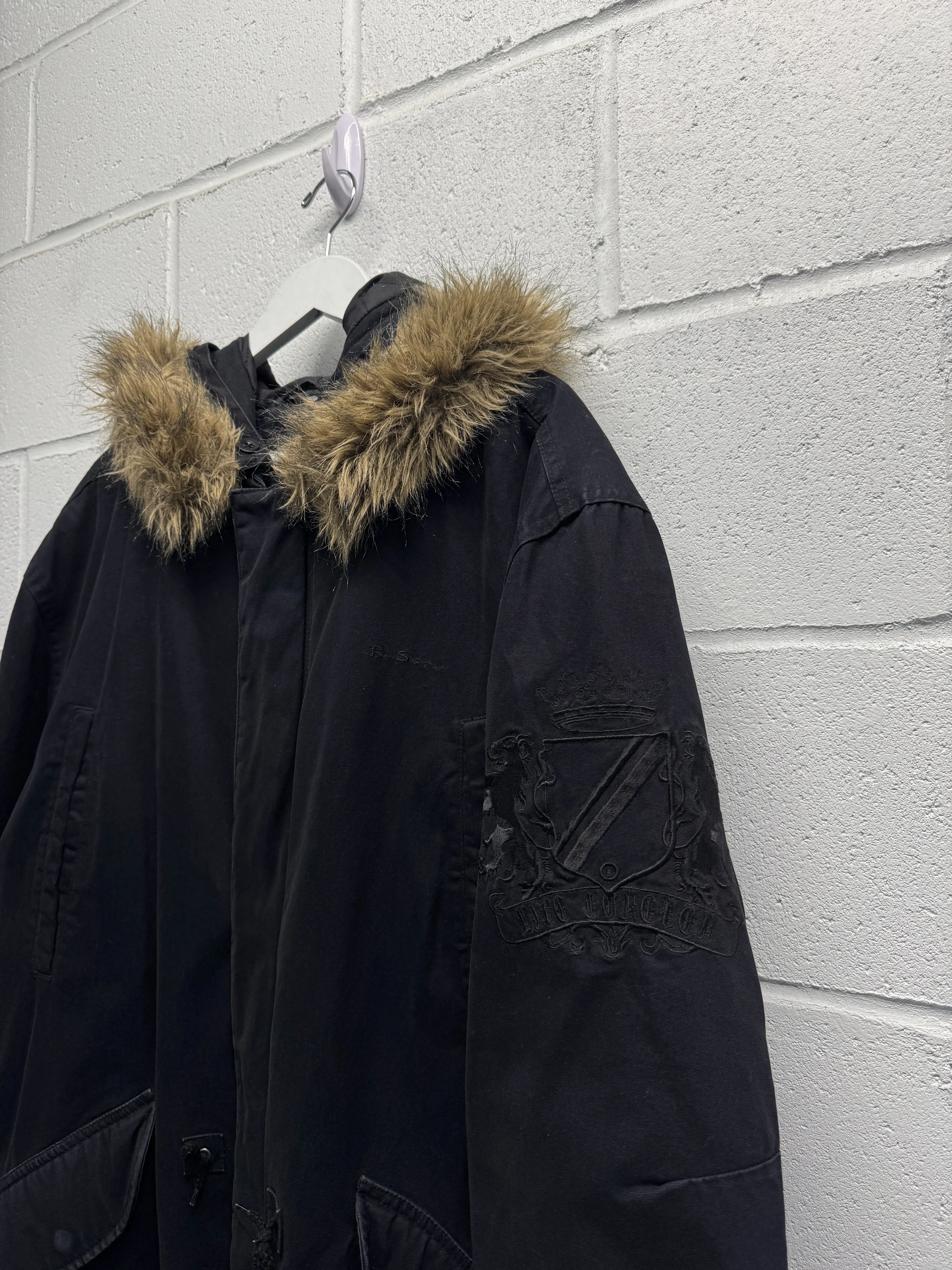 1990s Fur Hooded Parka [XL]