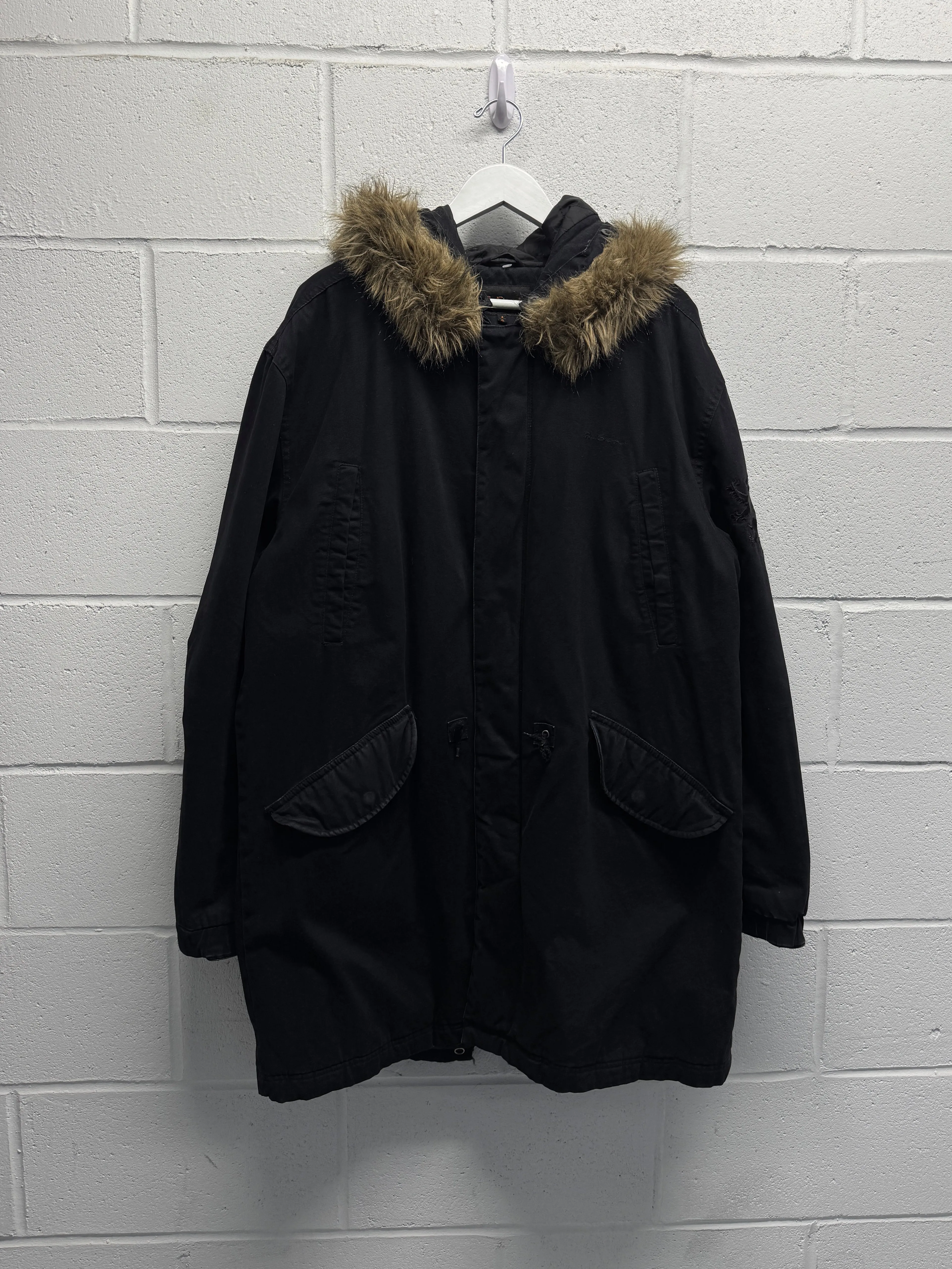 1990s Fur Hooded Parka [XL]