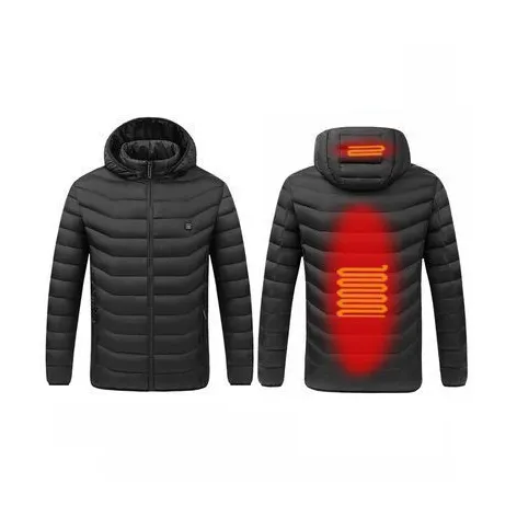 2 Heating Areas Coat With Heater Winter Outdoor Camping Sportswear Rechargeable Heated Jackets