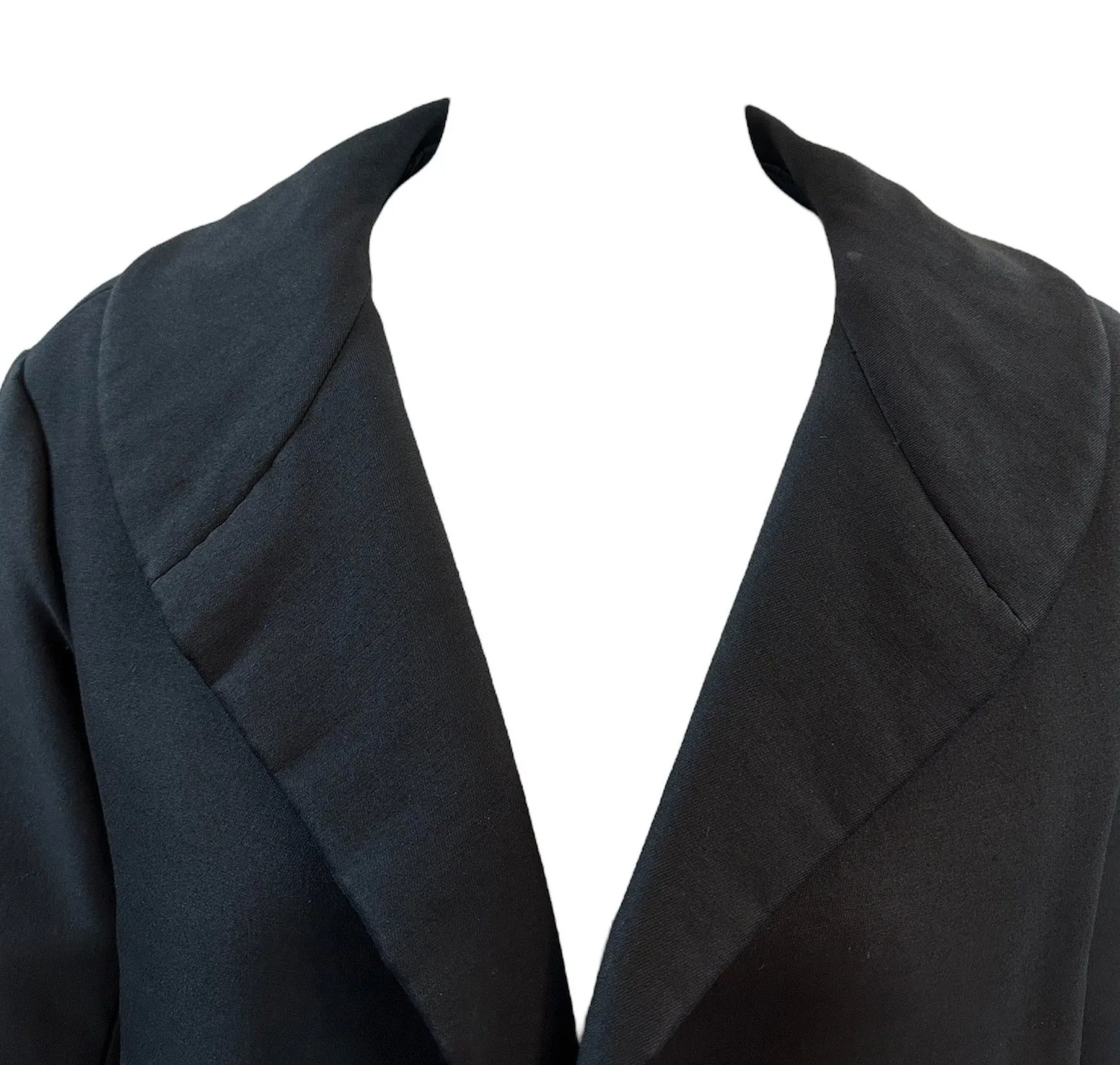 50s Christian Dior New York Original Black Open Front Coat
