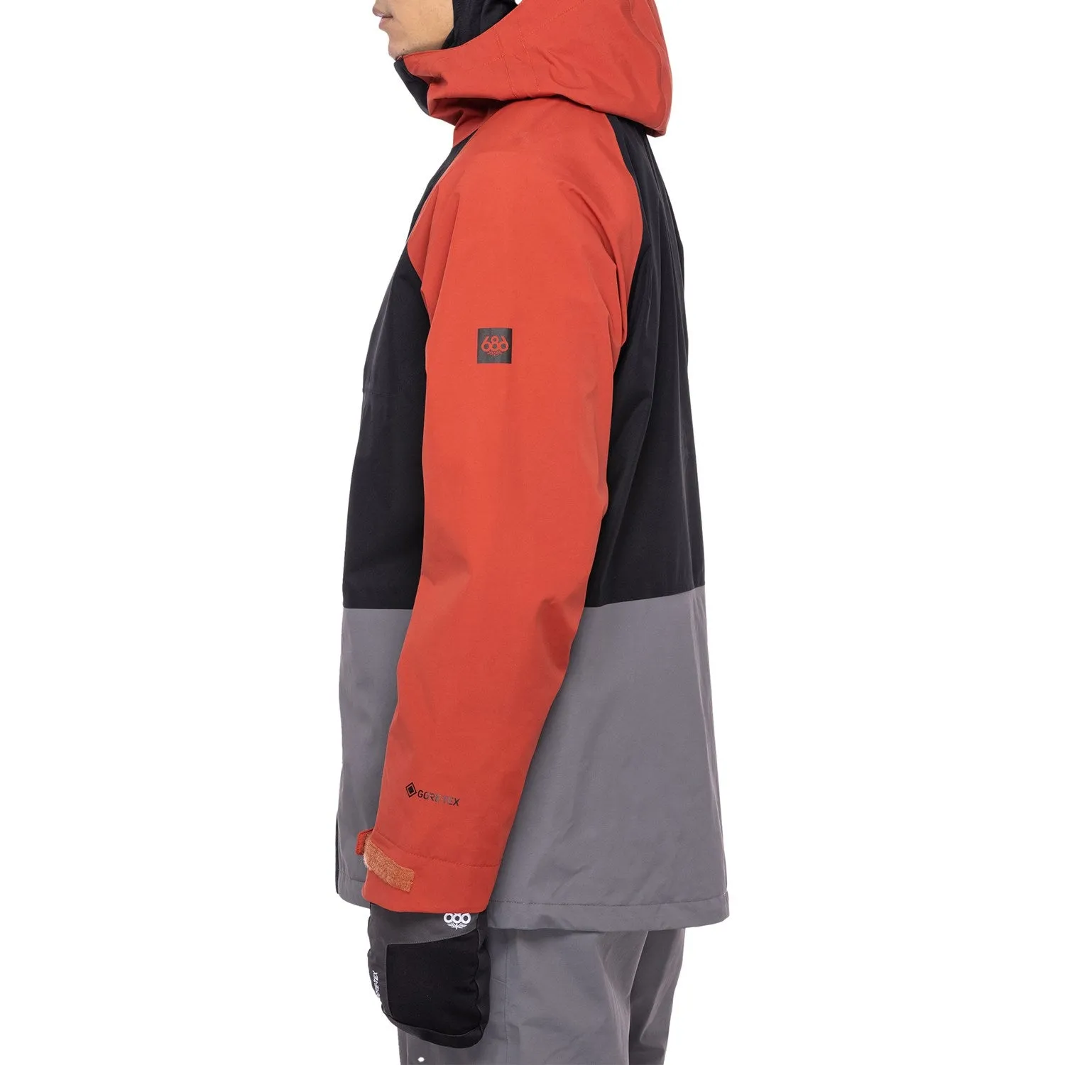 686 Gore-Tex Core Shell Jacket Mens Brick Red