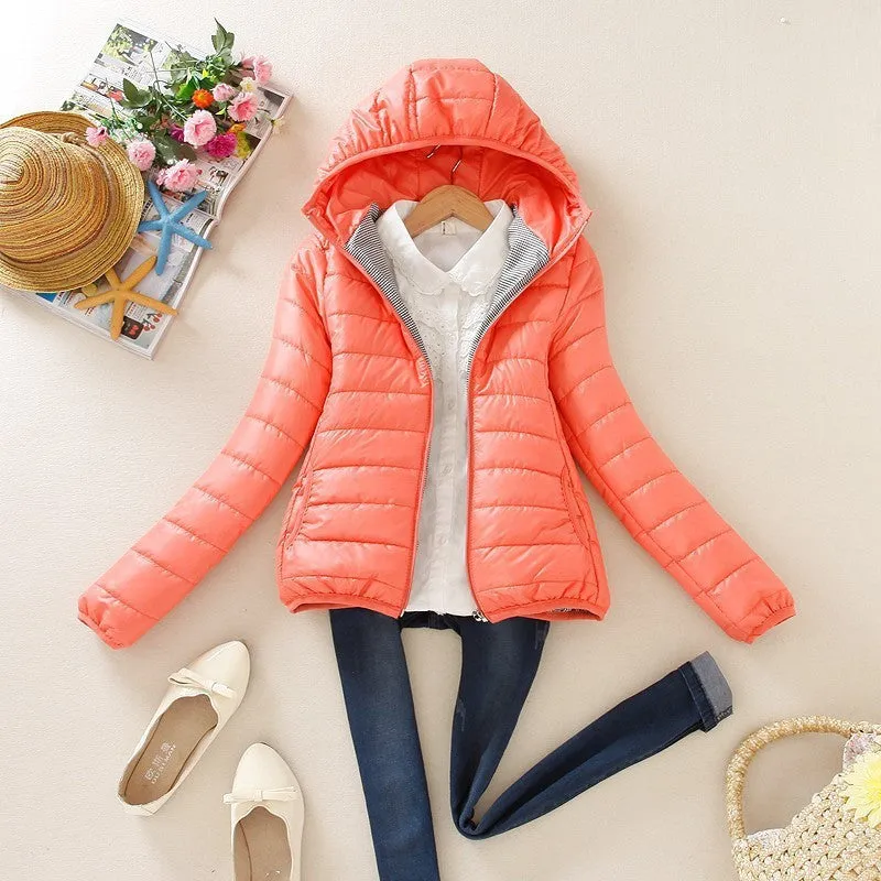 8 Colors Winter Jacket Women Fashion Ladies Parkas Slim Hooded Padded Overcoat Winter Coat Women Tops Plus Size XXL