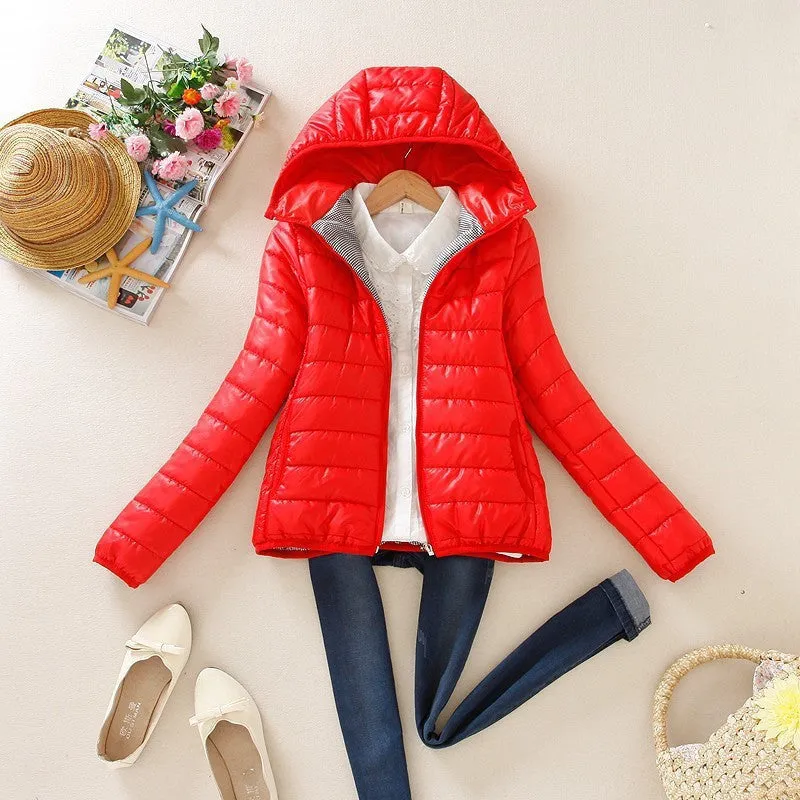8 Colors Winter Jacket Women Fashion Ladies Parkas Slim Hooded Padded Overcoat Winter Coat Women Tops Plus Size XXL