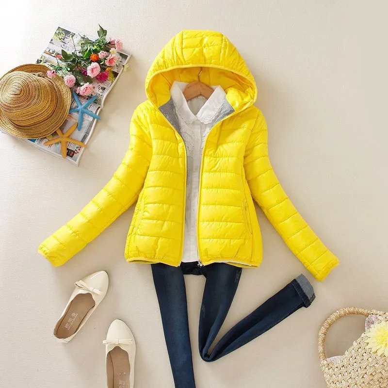 8 Colors Winter Jacket Women Fashion Ladies Parkas Slim Hooded Padded Overcoat Winter Coat Women Tops Plus Size XXL