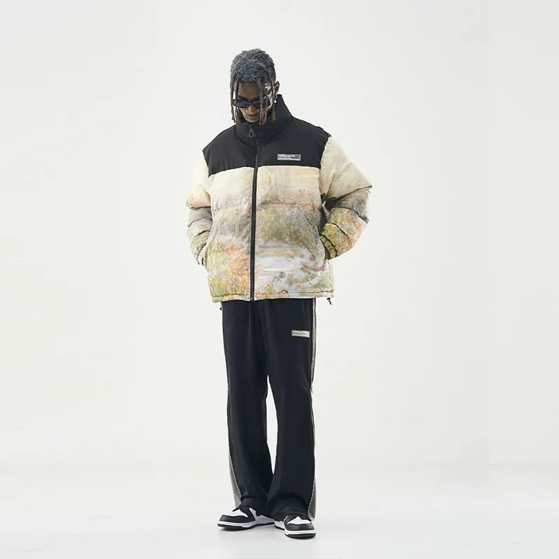 Abstract Down Puffer Jacket