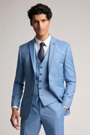 Airforce Blue Sharkskin Jacket Blue