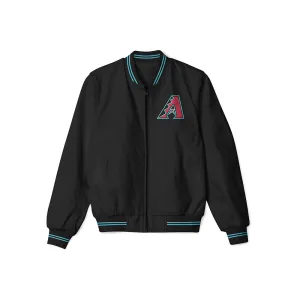 Arizona Diamondbacks Black Bomber Jacket – Lightweight Outerwear with Classic Team Logo