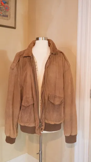 Around The World Vintage Leather Jacket