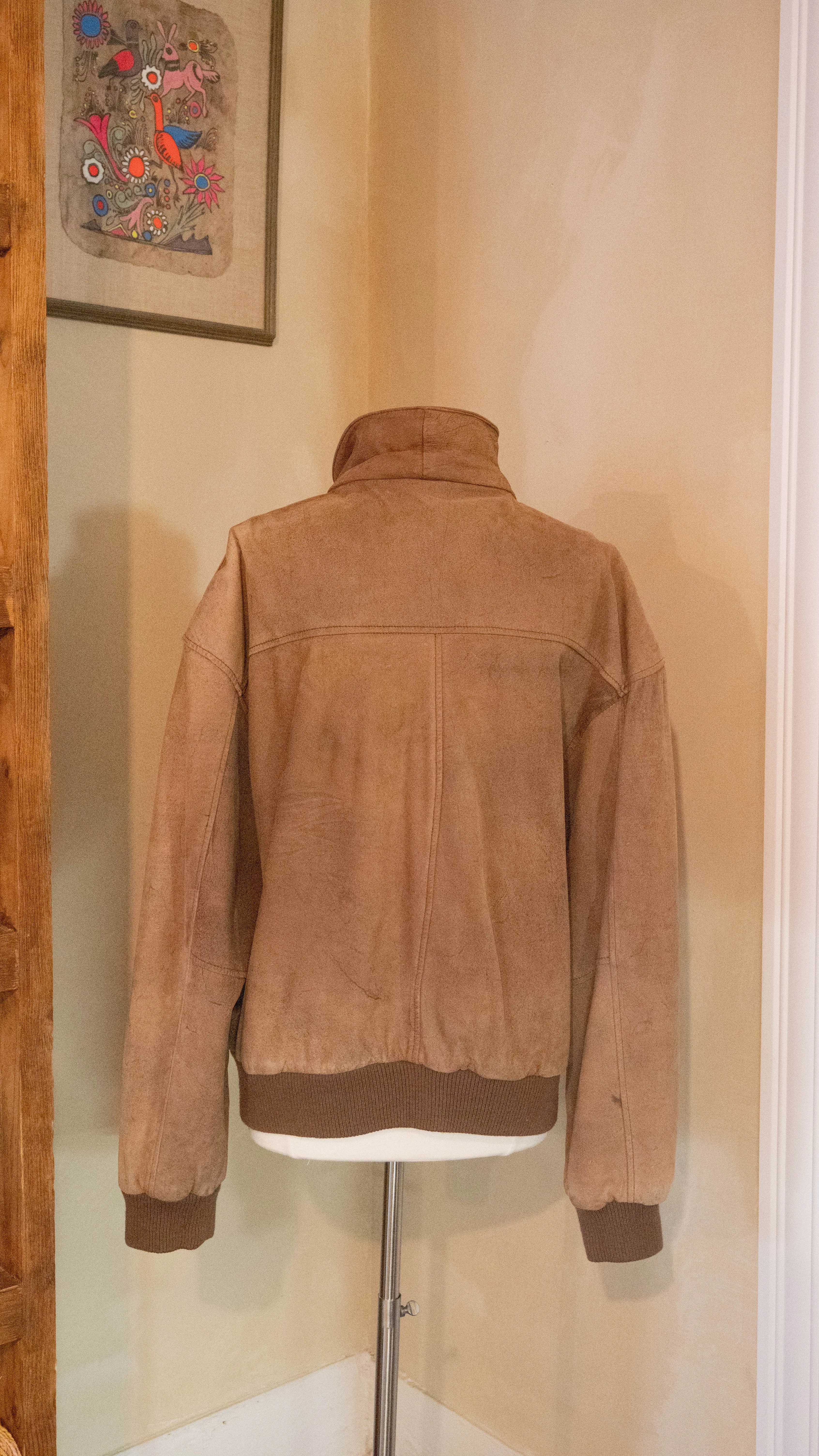 Around The World Vintage Leather Jacket