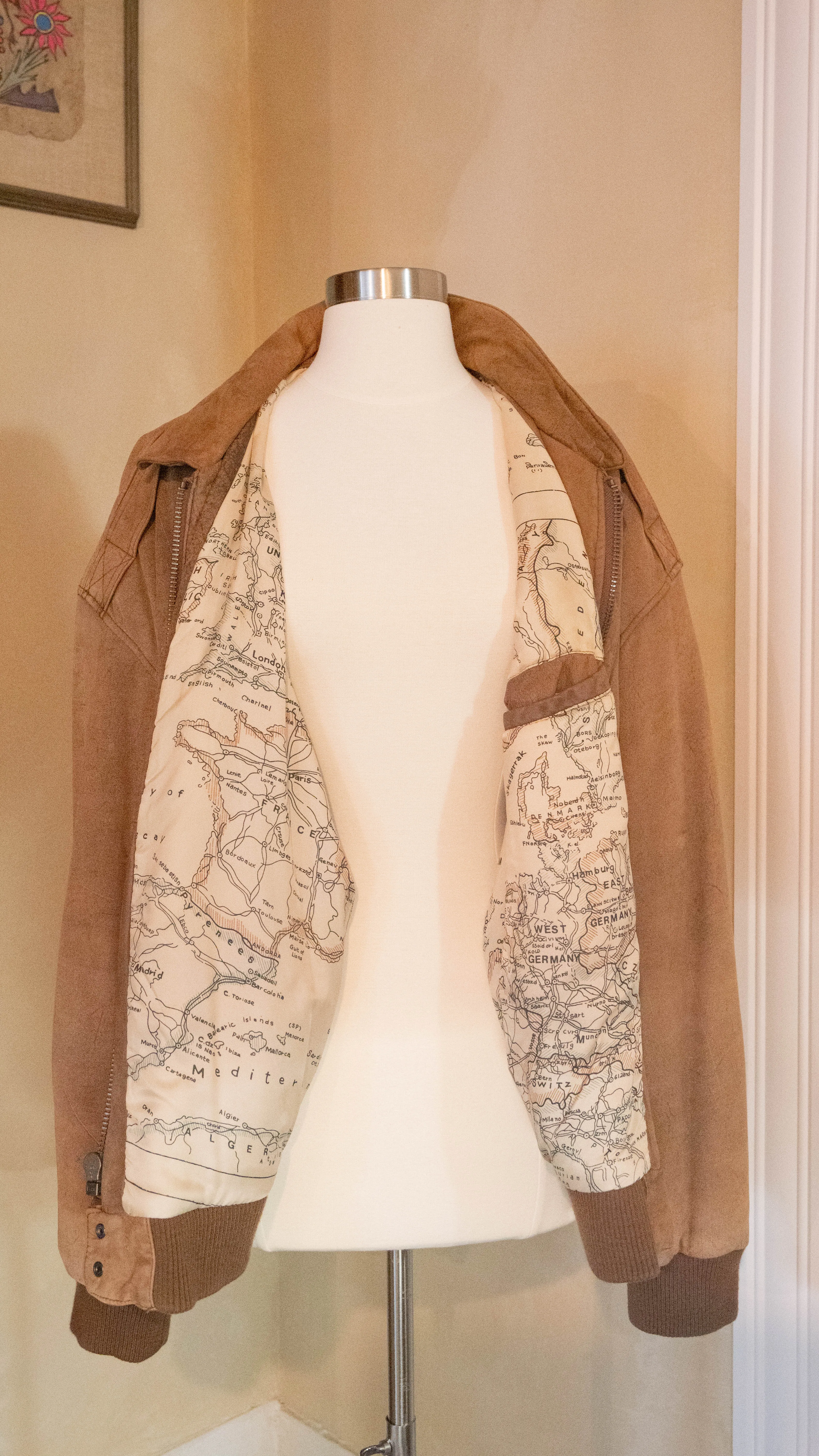 Around The World Vintage Leather Jacket