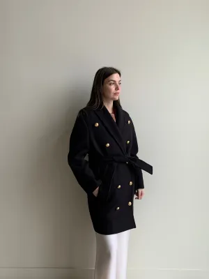 Balmain x H&M pea coat