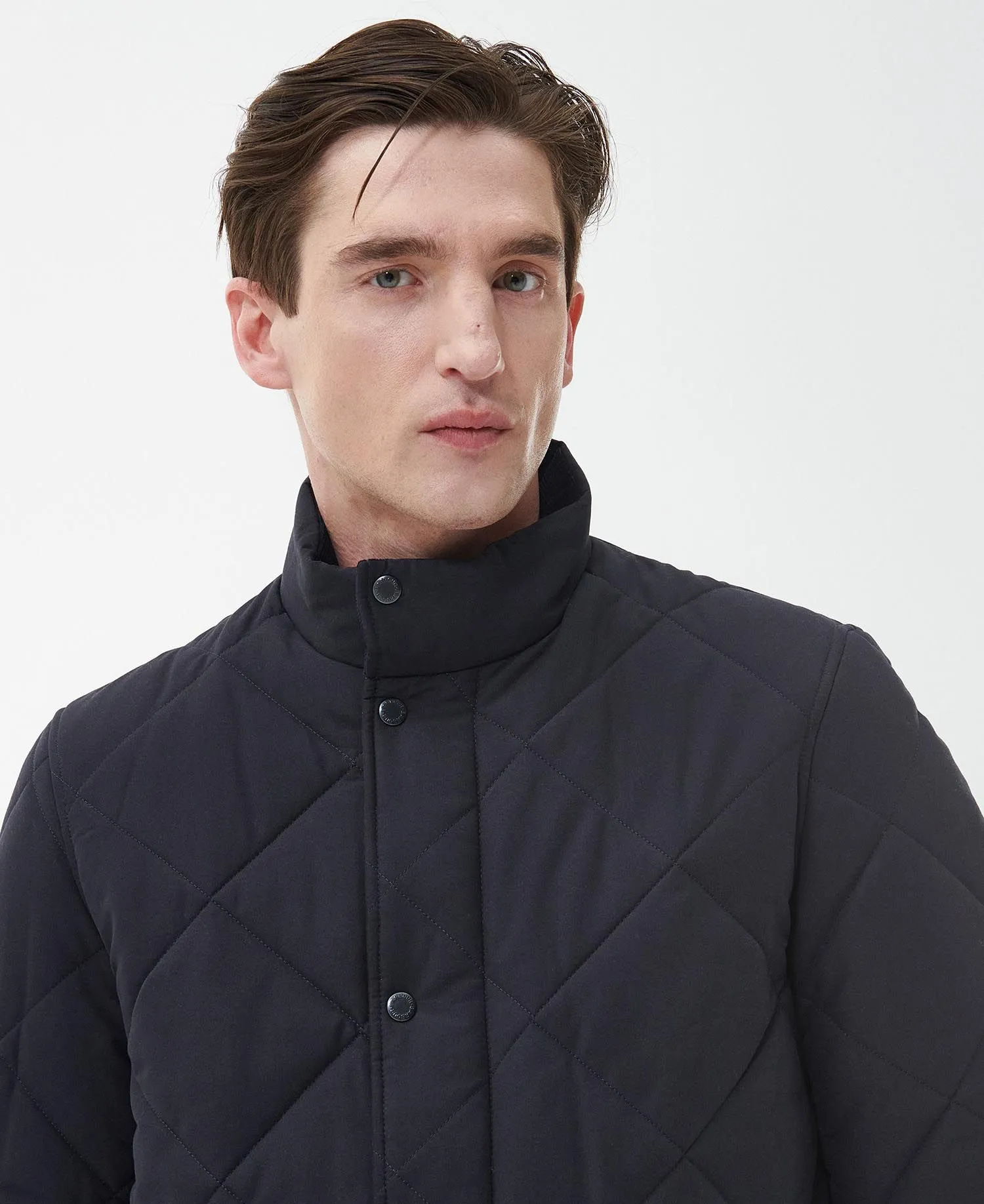 Barbour Winter Chelsea Quilted Jacket in Navy