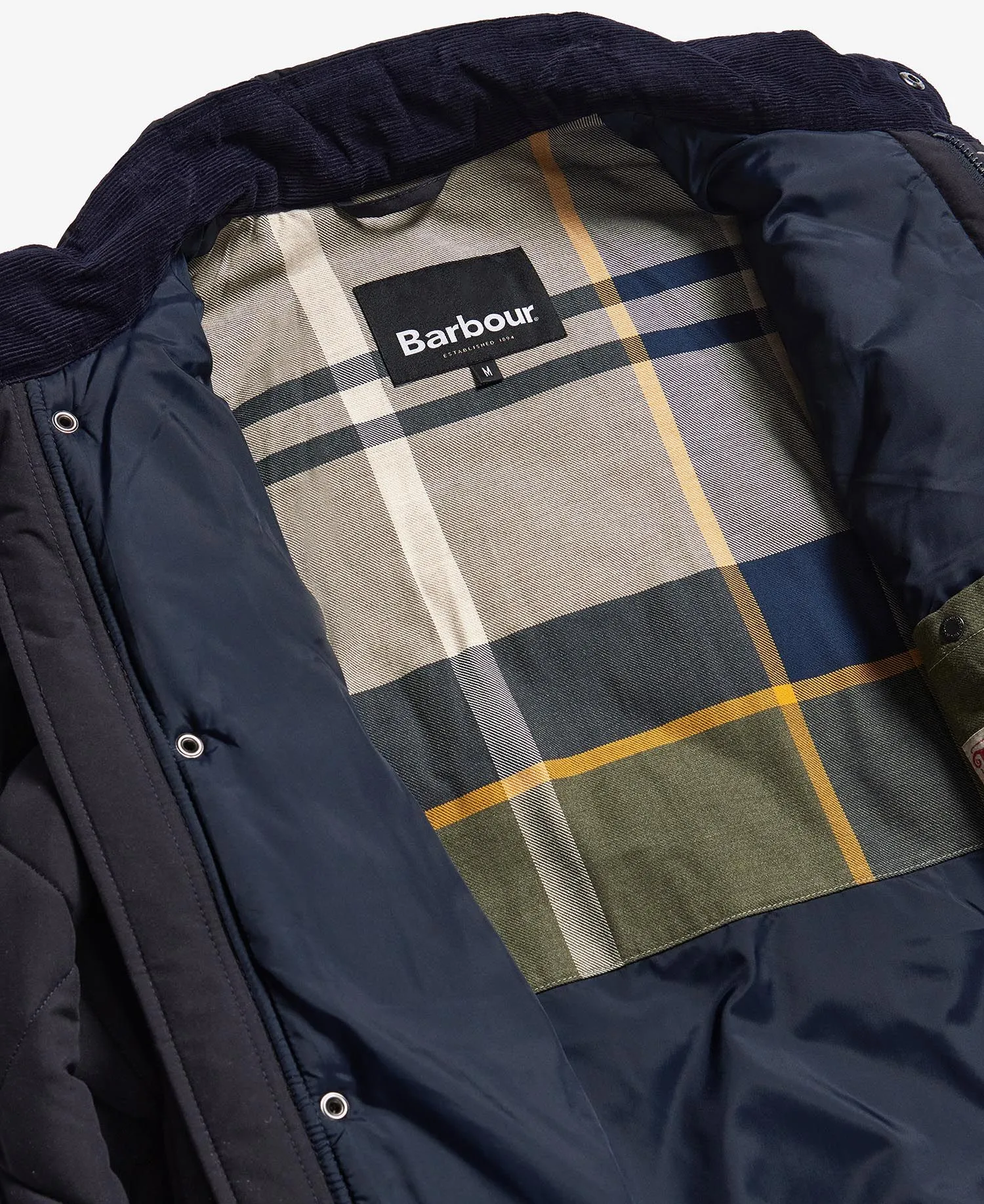 Barbour Winter Chelsea Quilted Jacket in Navy