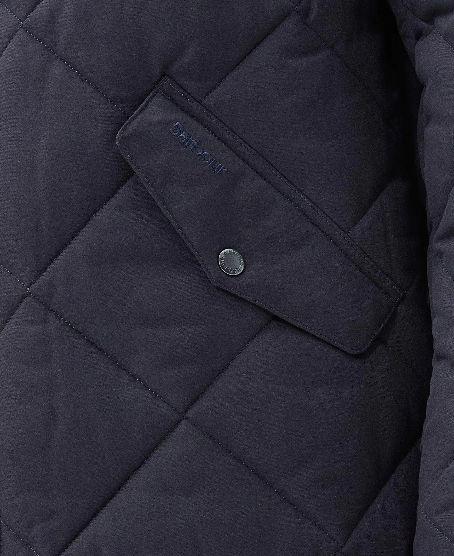 Barbour Winter Chelsea Quilted Jacket in Navy