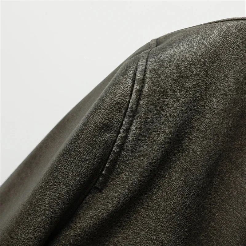 BelleYork | Leather Bomber Jacket