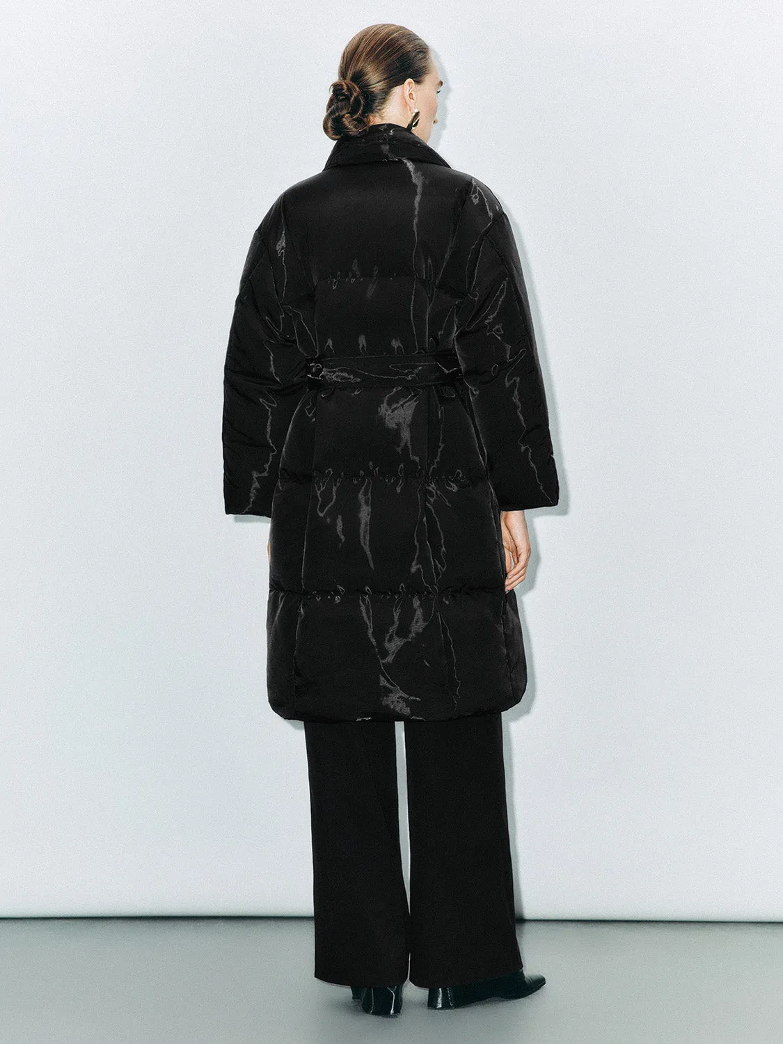 Belted Quilted Down Outerwear