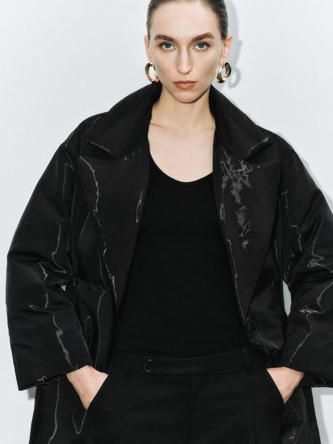 Belted Quilted Down Outerwear