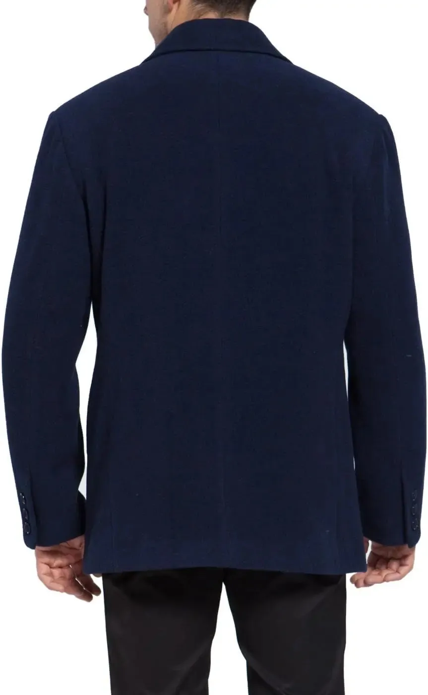 Big and Tall Wool Blend Pea Coat