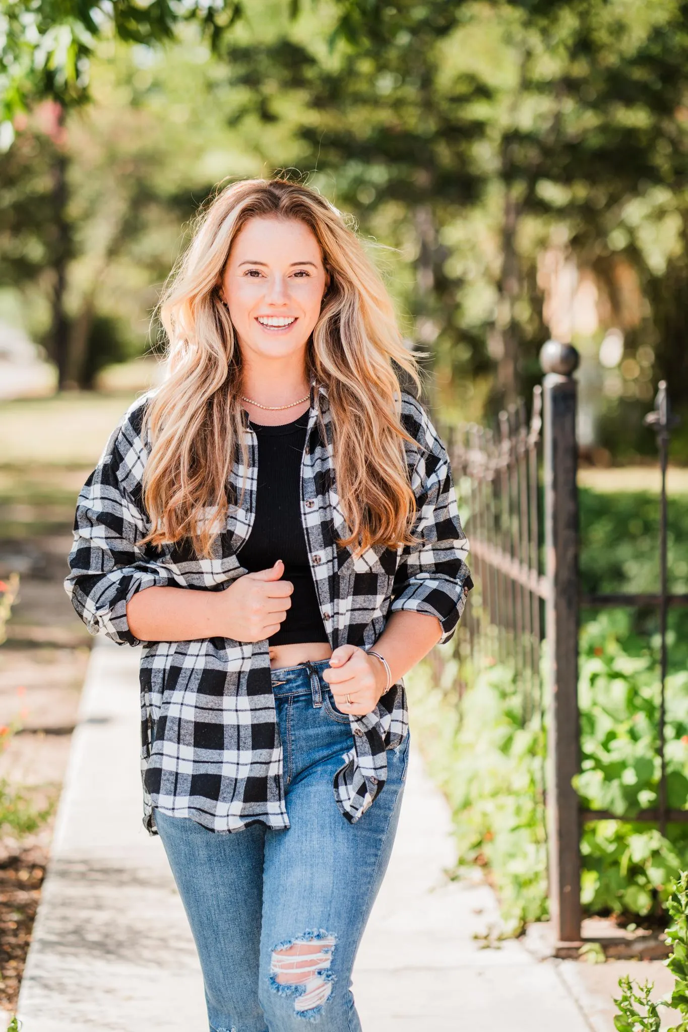 Black & White Plaid Flannel Shirt Pack (1/1/1)