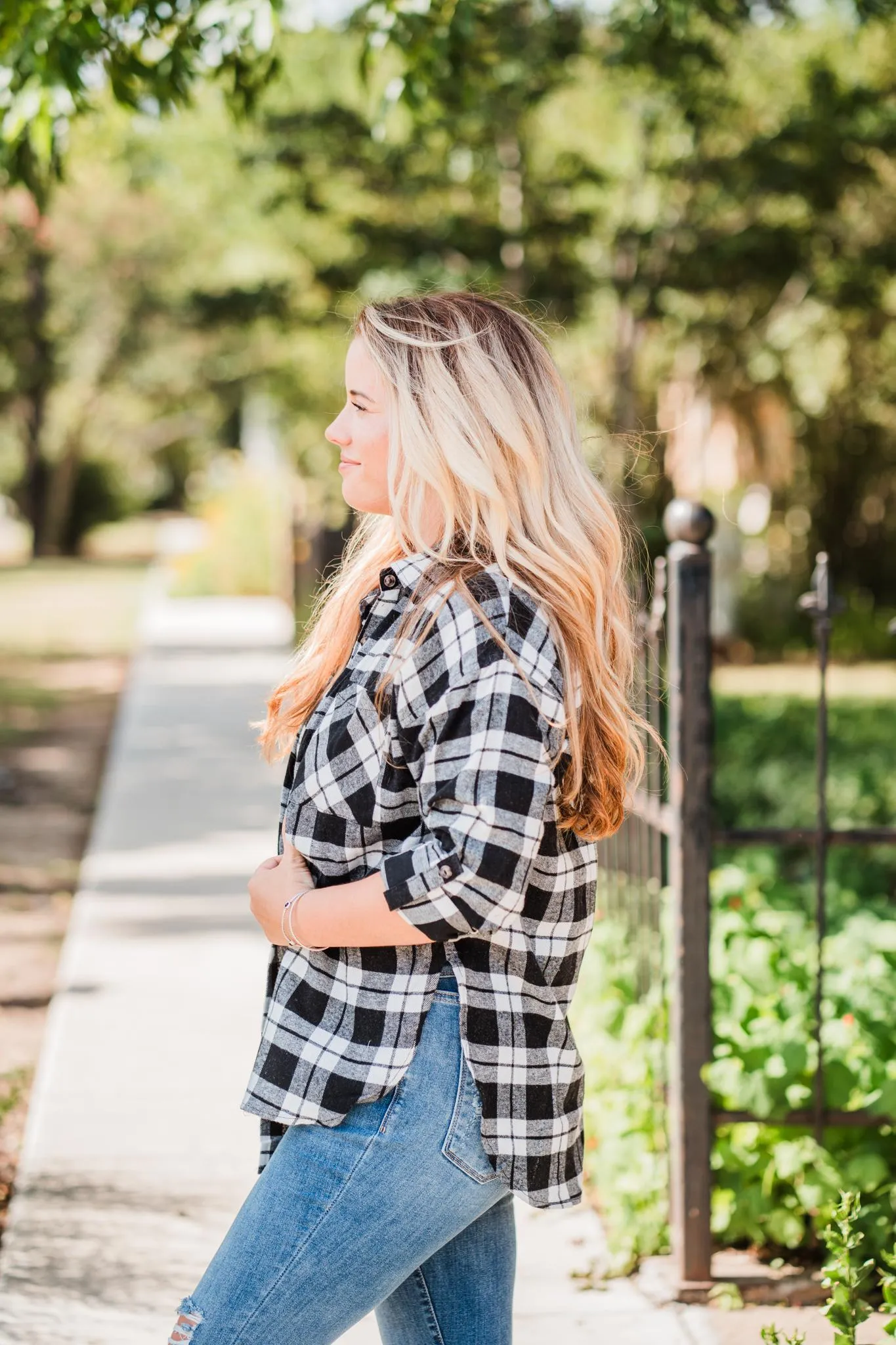 Black & White Plaid Flannel Shirt Pack (1/1/1)