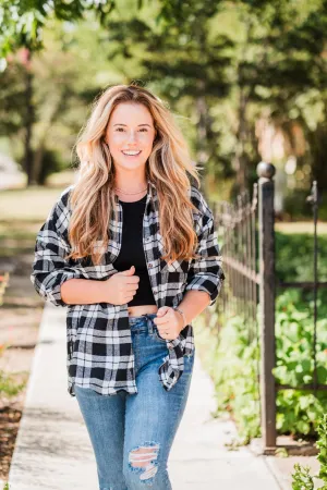 Black & White Plaid Flannel Shirt Pack (1/1/1)