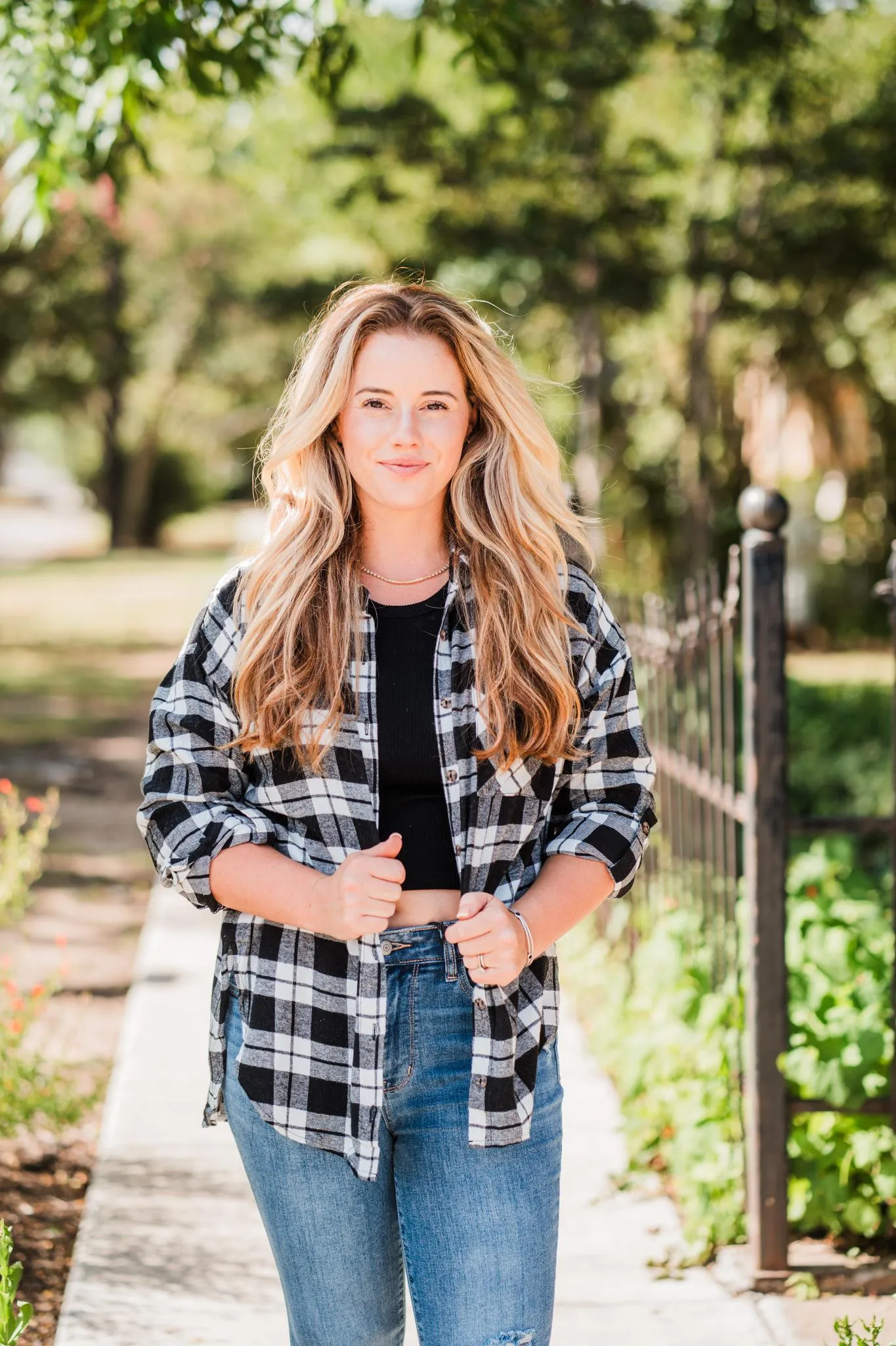 Black & White Plaid Flannel Shirt Pack (1/1/1)