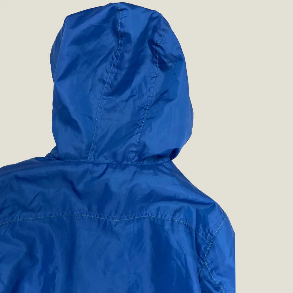 Blue Retro Urban Hoodie Rain Jacket 9