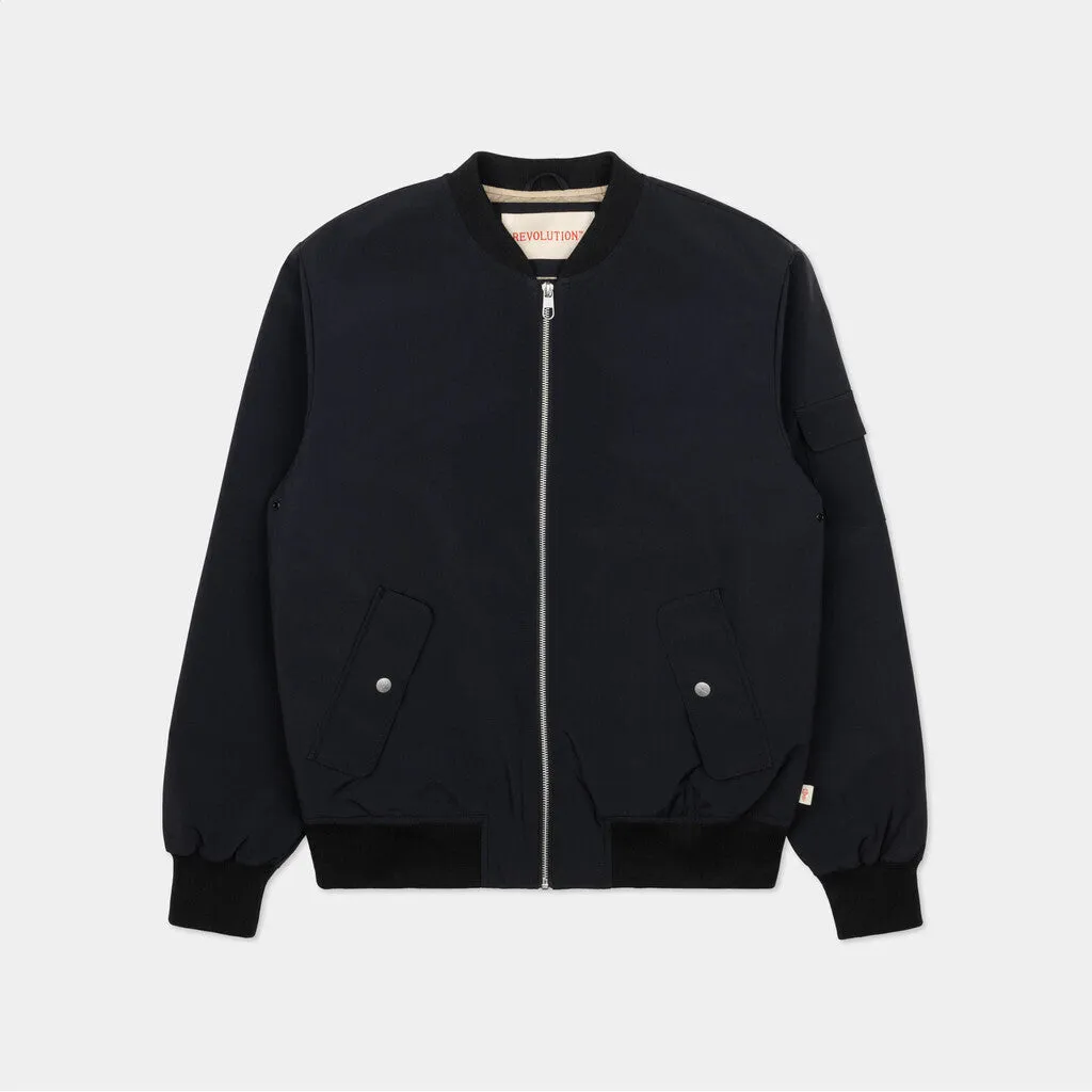 Bomber Jacket / 7756 - Black