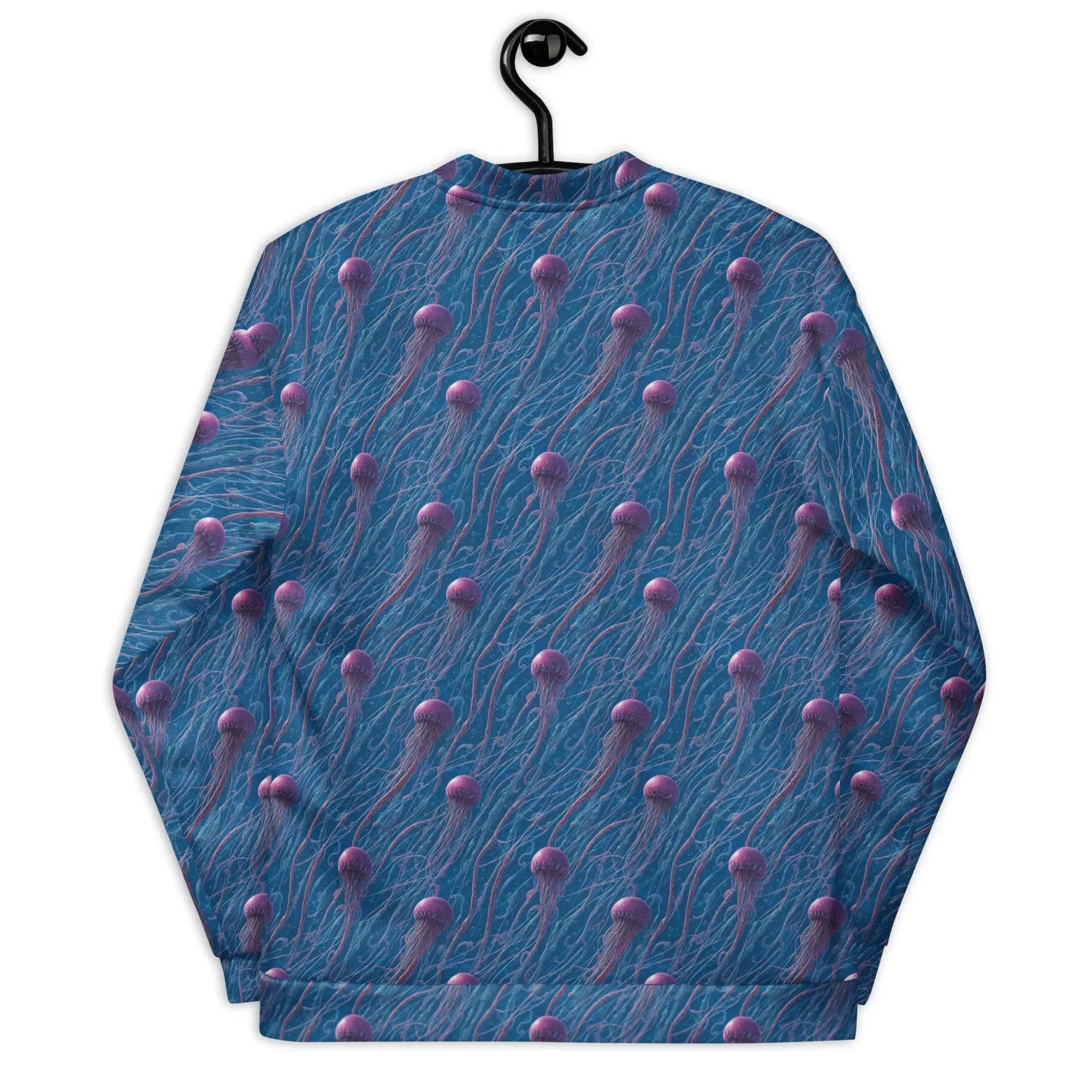 Bomber Jacket Blue and Violet Jellyfishes