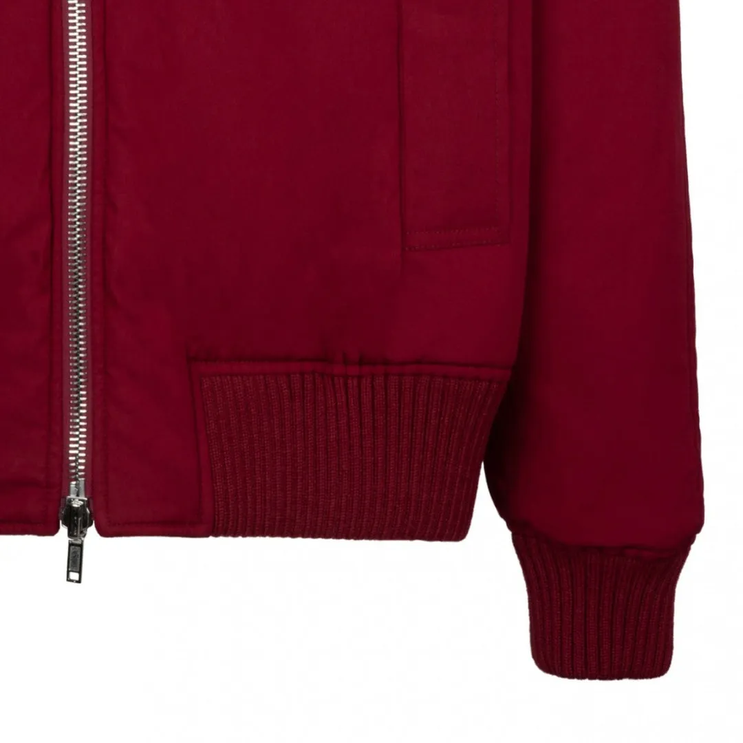 Burberry 8078906 Reversible Check Print Bomber Jacket Ripple Ip Check Red Jacket Male