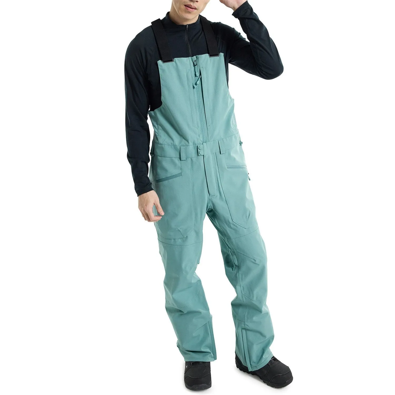 Burton Reserve Mens Bib Pants Rock Lichen