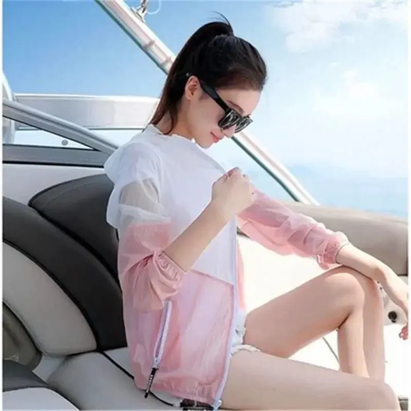 Camping Rain Jacket Women Waterproof Sun Protection