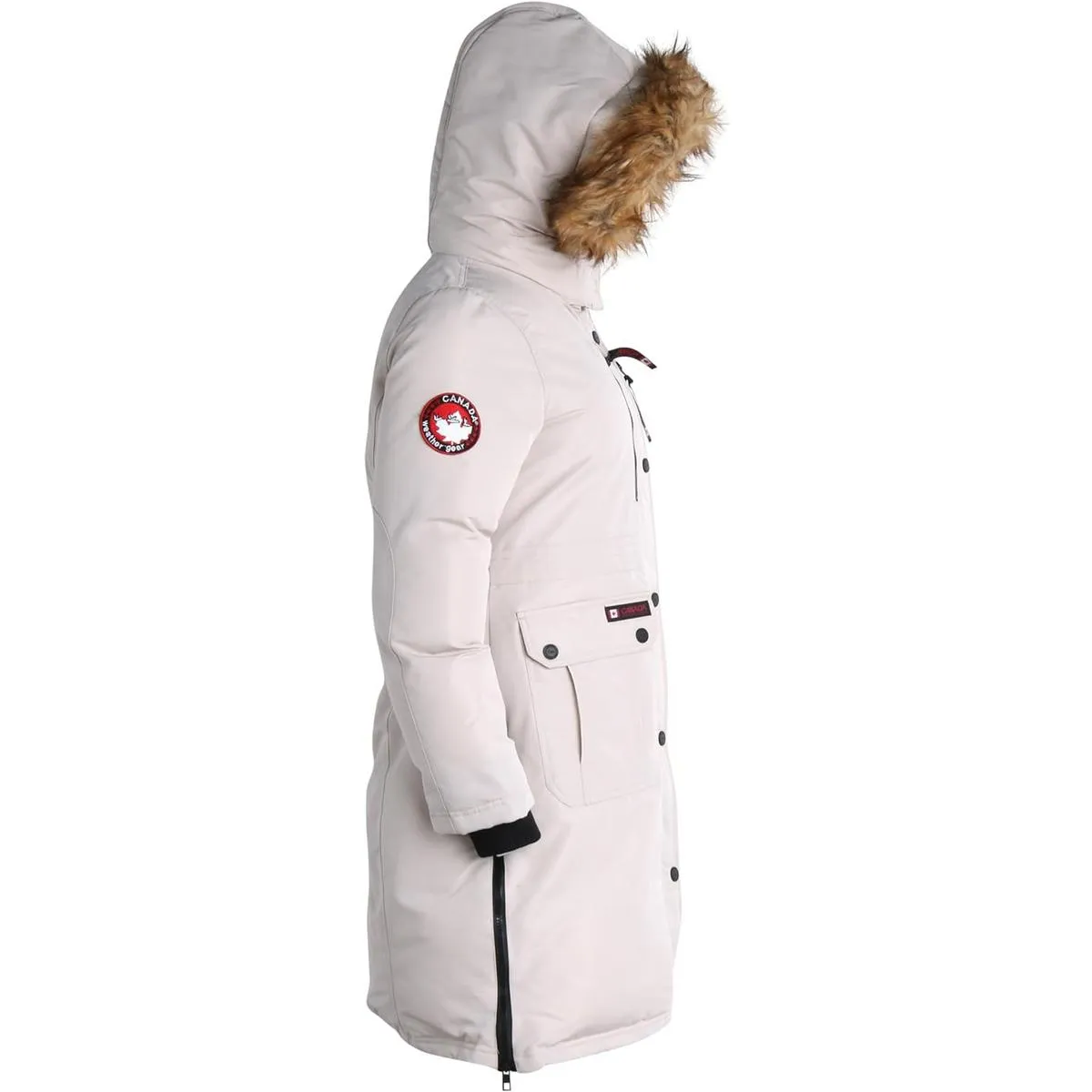 Canada Weather Gear Womens Heavyweight Dual Pocket Parka Coat