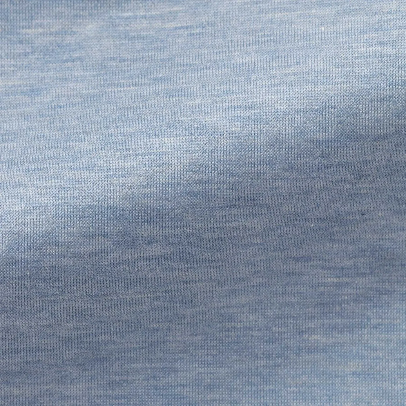 Canclini Light Sky Blue Mélange Pure Cotton Jersey