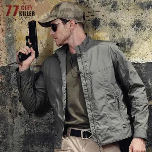 Cargo Tactical Jacket Men Wear-resistant Waterproof Breathable Casual Coats Male Outdoor Commute Hiking Climbing Mens Jackets