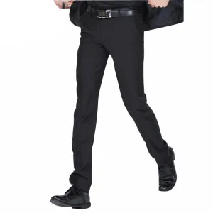 Casual Formal Wedding Men Suit Pants Fashion Slim Fit Brand Black Business Formal Pants Party Dress Trousers Pantalones Hombre