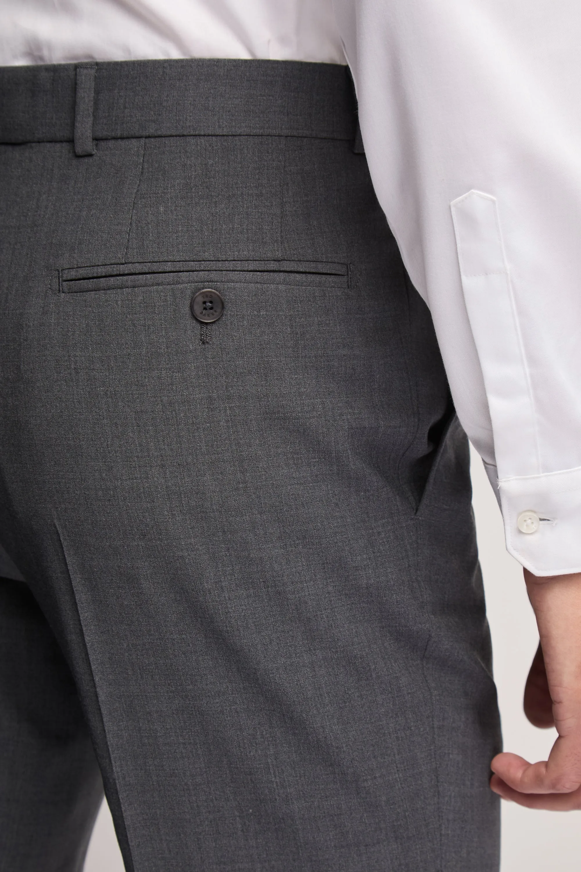 Charcoal Panama Trouser Charcoal
